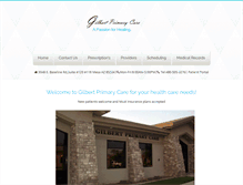 Tablet Screenshot of gilbertprimarycare.org